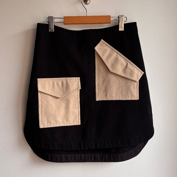 Sz10 Tibi Bond Stretch Knit Patched Skirt - RUNS LARGE - Picture 2 of 12